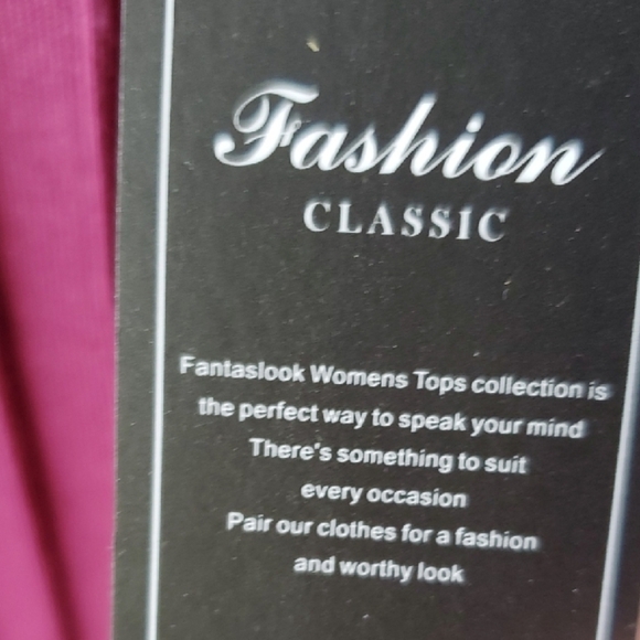 Fantaslook Nwt Chic Pink Long Sleeve Pleated Blouse - Picture 5 of 10